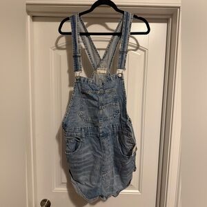 We The Free Blue Denim Overalls